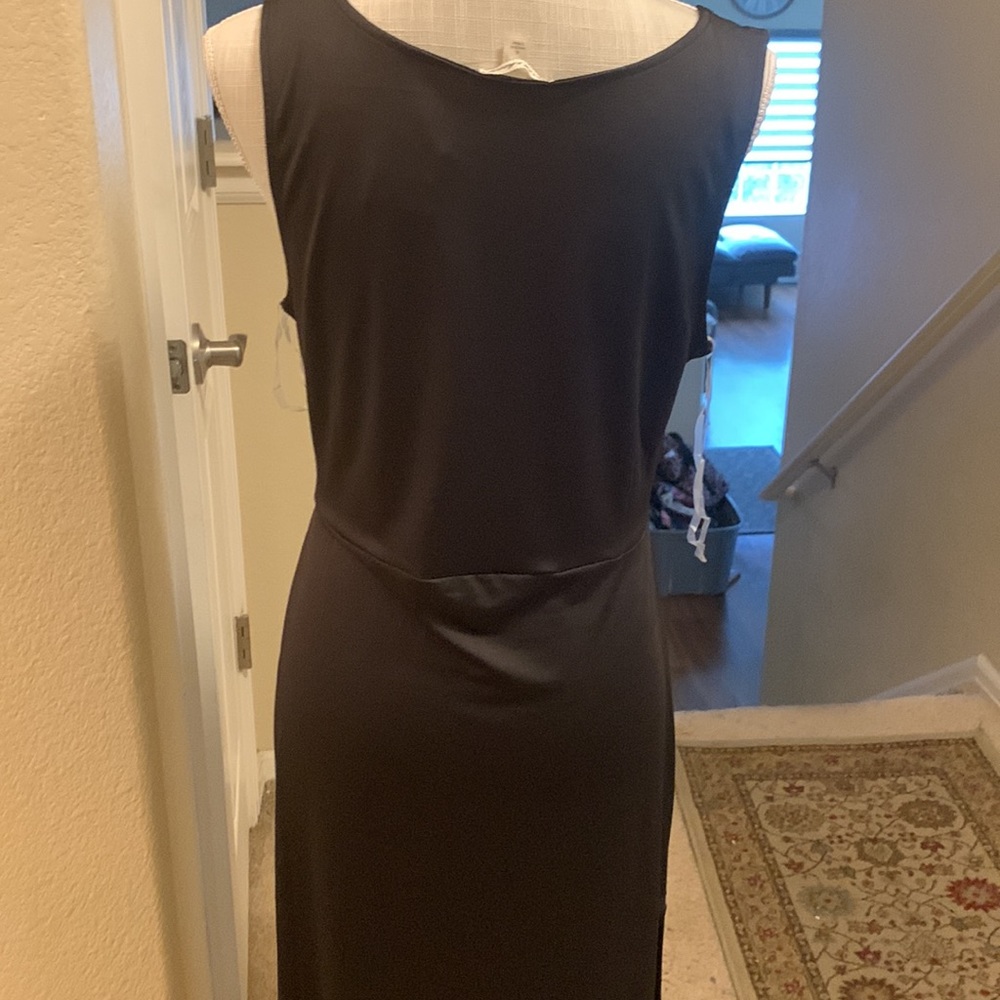 Cute and Sexy black Maxi with high slits. NWT, - Picture 10 of 12
